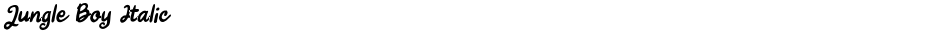 Jungle Boy ItalicDemo