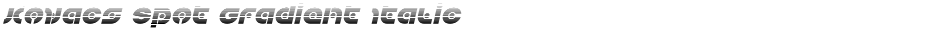 Kovacs Spot Gradient ItalicDemo