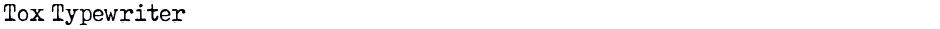 Tox TypewriterDemo
