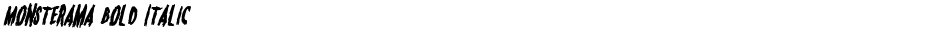 Monsterama Bold ItalicDemo