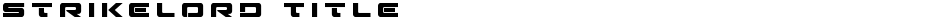 Strikelord TitleDemo