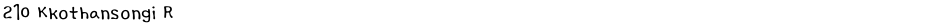 210 Kkothansongi RDemo