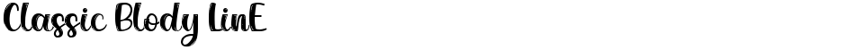 Classic Blody LinEDemo