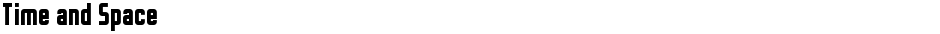 Time and SpaceDemo