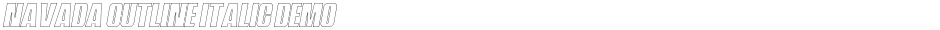Navada Outline Italic DemoDemo