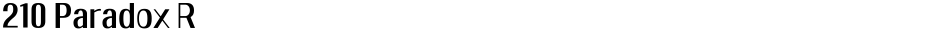210 Paradox RDemo