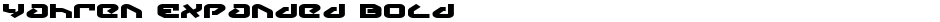 Yahren Expanded BoldDemo