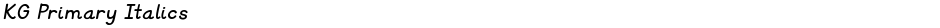 KG Primary ItalicsDemo