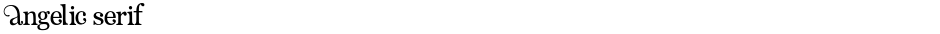 Angelic SerifDemo