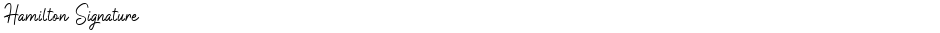 Hamilton SignatureDemo