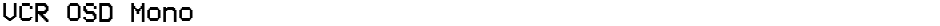 VCR OSD MonoDemo