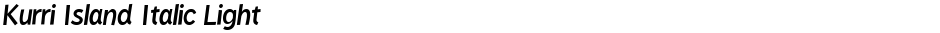 Kurri Island Italic LightDemo