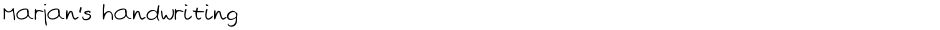 Marjan's handwritingDemo