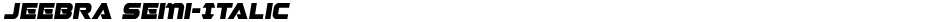 Jeebra Semi-ItalicDemo