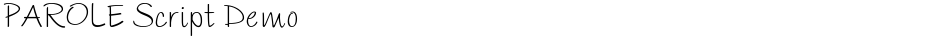 PAROLE Script DemoDemo