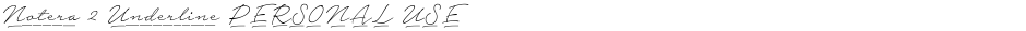 Notera 2 Underline PERSONAL USEDemo