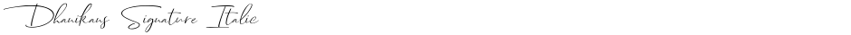 Dhanikans Signature ItalicDemo
