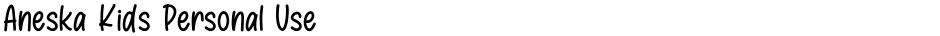Aneska Kids Personal UseDemo