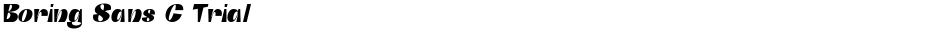 Boring Sans C TrialDemo