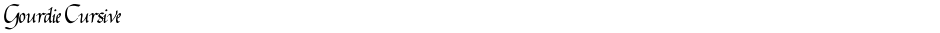 Gourdie CursiveDemo