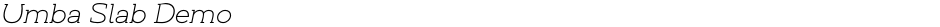 Umba Slab DemoDemo