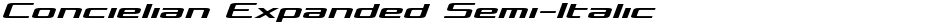Concielian Expanded Semi-ItalicDemo