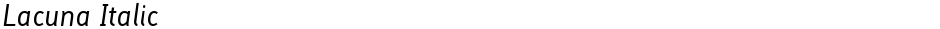 Lacuna ItalicDemo