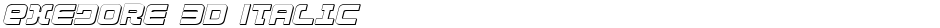 Exedore 3D ItalicDemo