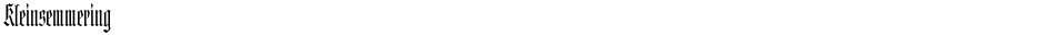 KleinsemmeringDemo
