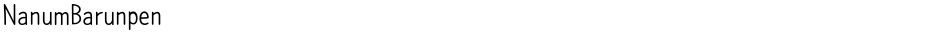 NanumBarunpenDemo