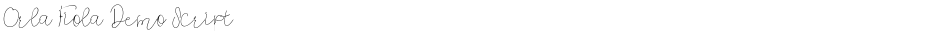 Orla Fiola Demo ScriptDemo