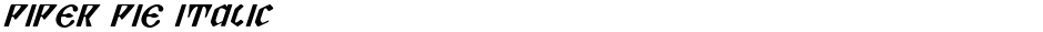 Piper Pie ItalicDemo