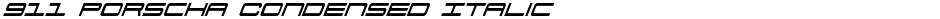 911 Porscha Condensed ItalicDemo