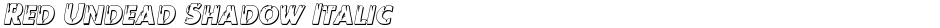 Red Undead Shadow ItalicDemo