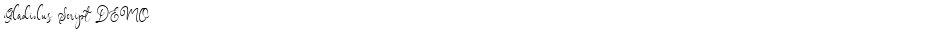 Gladiolus Script DEMODemo