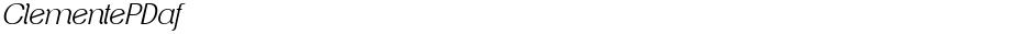 ClementePDafDemo