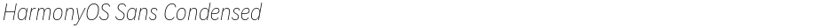 HarmonyOS Sans CondensedDemo