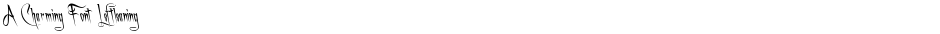 A Charming Font LeftleaningDemo