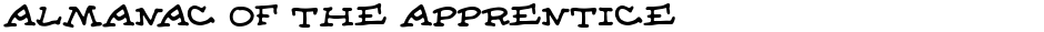 Almanac of the ApprenticeDemo
