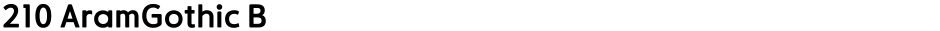 210 AramGothic BDemo