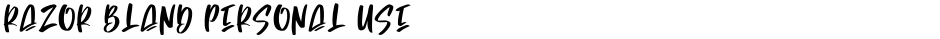 Razor Bland Personal UseDemo