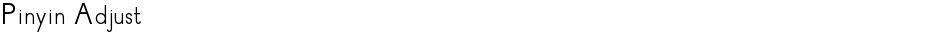 Pinyin AdjustDemo
