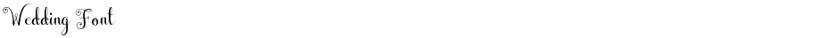Wedding FontDemo