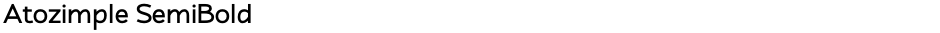 Atozimple SemiBoldDemo