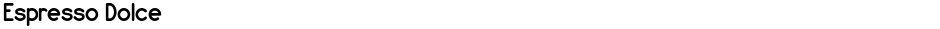 Espresso DolceDemo