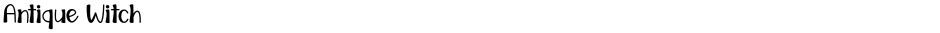 Antique WitchDemo