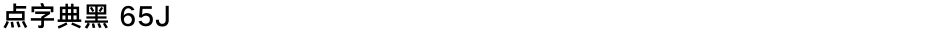 点字典黑 65JDemo