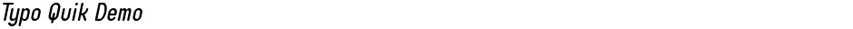Typo Quik DemoDemo