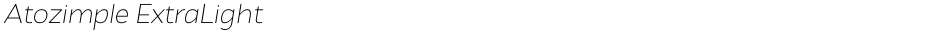 Atozimple ExtraLightDemo