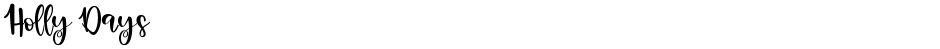 Holly DaysDemo